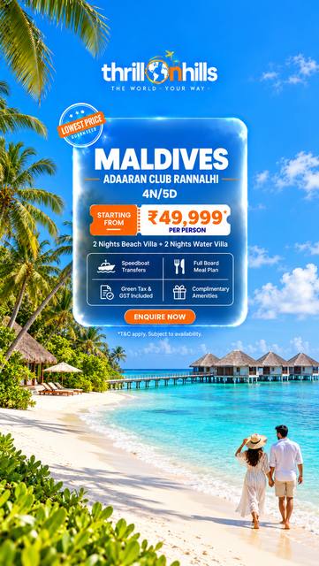 Maldives Water Villa Escape travel experience